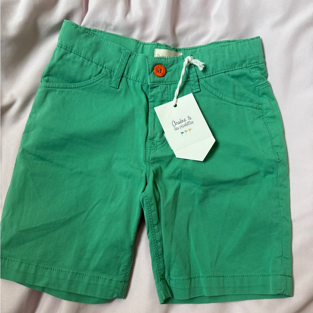 Green Kids Shorts